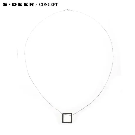 【新品】sdeer圣迪奥专柜正品女装方形几何结构项链5184318图片