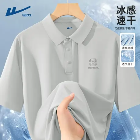 回力polo衫男士夏季凉感透气速干男t恤2025新款商务休闲半袖男款D图片