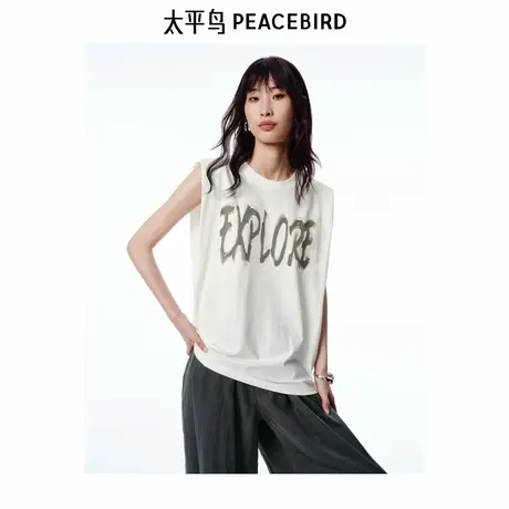 【商场同款】太平鸟女装2025年夏季新款凉感T恤A3CNF2473图片