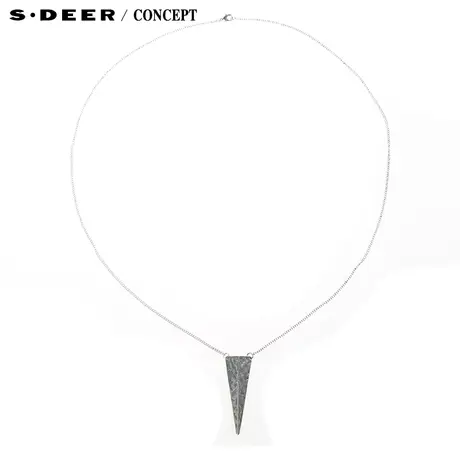 【新品】sdeer圣迪奥专柜正品女春复古做旧三角项链5184353图片