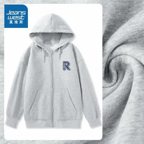 JR真维斯外套女装2025新款小个子卫衣宽松上衣2025春季新款衣服商品大图