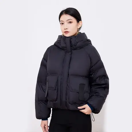 希区瑞普新款时尚百搭连帽短款加厚羽绒服女冬季小个子外套商品大图