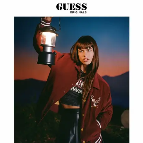 GUESSOriginals春款男女同款灯芯绒外套-M2BL07WEUW0商品大图