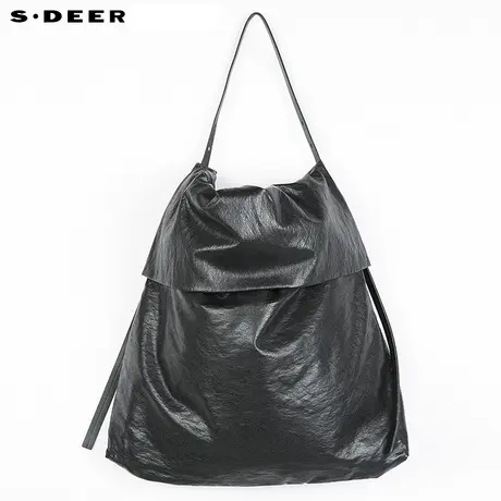 sdeer圣迪奥简约纯色软皮单肩包S15483817图片