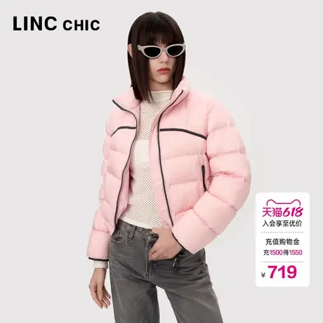 LINCCHIC金羽杰羽绒服女款2024新款短款轻薄羽绒服外套Y24801083图片