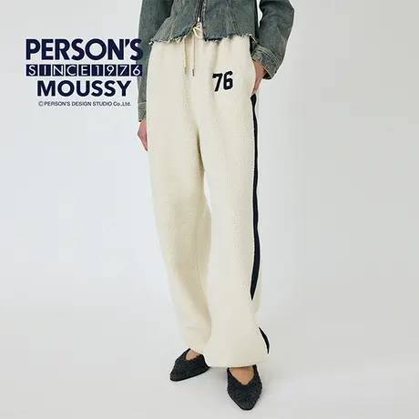 MOUSSY X PERSON'S联名夏季新品线条运动休闲裤010HAQ01-5461商品大图