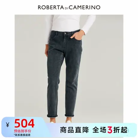 ROBERTA诺贝达新品裤子男休闲时尚长裤潮流宽松直筒牛仔裤男装图片