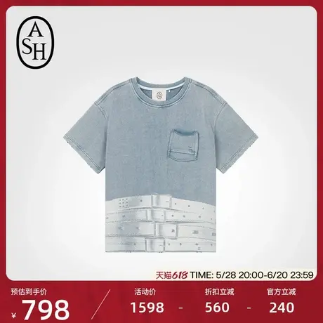 ASH女装春夏PULLOVER T系列圆领短袖T恤图片