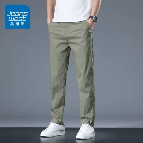 KZ真维斯直筒宽松工装休闲长裤男士上班西裤通勤春秋季2025年新款商品大图