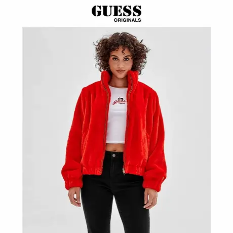 GUESSOriginals x Betty Boop女士休闲舒适毛绒外套图片