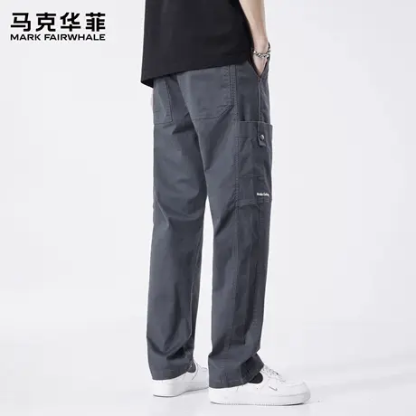 马克华菲休闲裤男夏季宽松工装裤2025新款男女款直筒美式裤子潮X商品大图