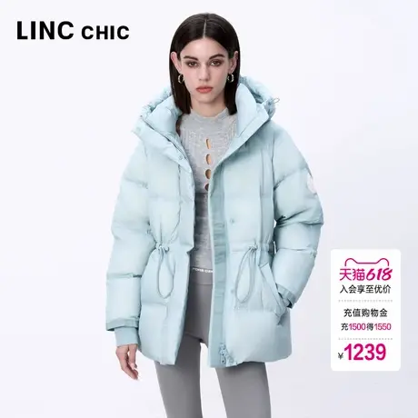 LINC金羽杰羽绒服女款2024新款超轻多彩面包短款羽绒服女冬2191商品大图