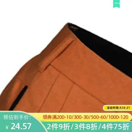 秋水伊人2020冬季新款气质时尚亮橘色修身毛呢短裤裤子女FR702商品大图