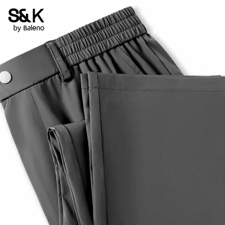 班尼路S&K系列冰丝速干裤子男夏季宽松直筒休闲轻商务男士西装裤A商品大图