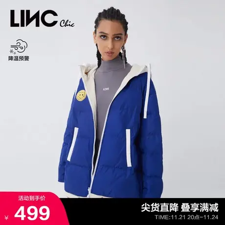 LINCCHIC金羽杰羽绒服女可双面短款羽绒服女冬季外套Y21602137商品大图