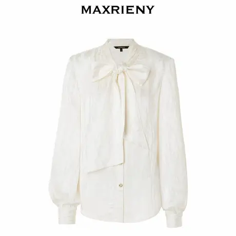 【奥莱】MAXRIENY松弛感廓形醋酸提花上衣商品大图