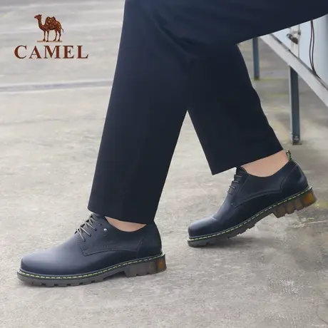 camel/骆驼男鞋 秋款工装鞋男户外休闲皮鞋潮鞋马丁鞋 清仓处理图片