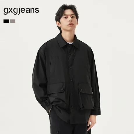 gxg.jeans男装  多色口袋设计工装户外宽松夹克外套男士 25春新品商品大图