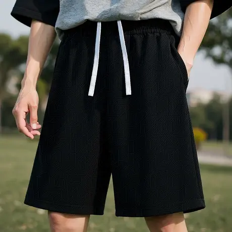 【300斤大码短裤】加肥加大码宽松短裤健身跑步运动篮球裤五分裤图片