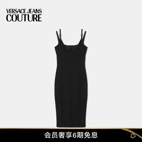 【春夏新品】VERSACE JEANS COUTURE 女士Baroque搭扣迷笛连衣裙图片