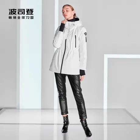 波司登羽绒服女高端户外GORETEX防风宽松加厚90鹅绒外套商品大图