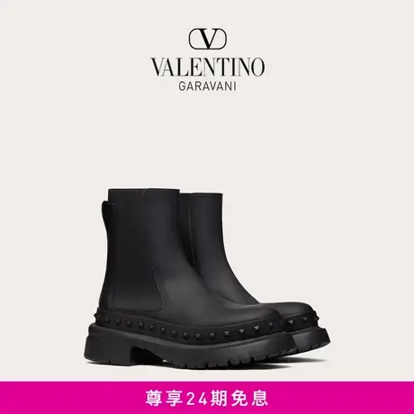 【24期免息】华伦天奴VALENTINO男士 M-WAY ROCKSTUD 小牛皮踝靴图片