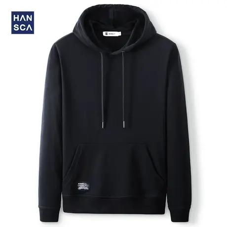 清仓特卖 2024秋冬款连帽黑色情侣卫衣男士青少年运动宽松外套潮图片