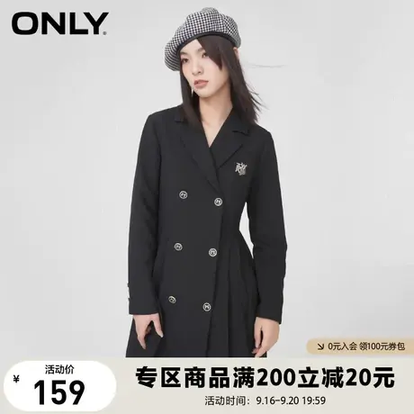 ONLY奥莱夏季时尚潮流学院风短款长袖西装连衣裙女图片