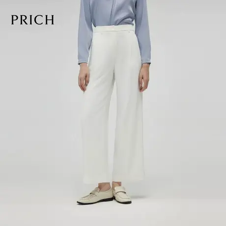 【超能小太阳严选】PRICH简约气质通勤阔腿裤显高显瘦休闲裤女商品大图