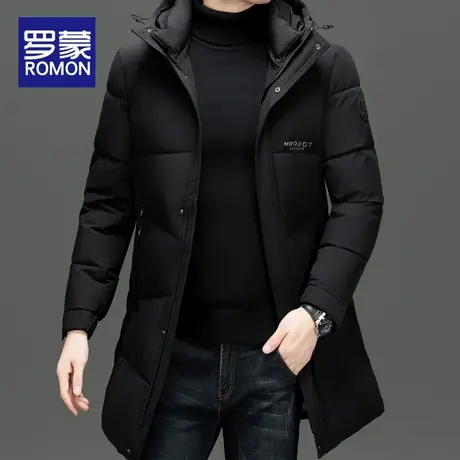 罗蒙中长款棉服男士冬季2025新款加厚冬装羽绒棉衣外套东北大棉袄图片