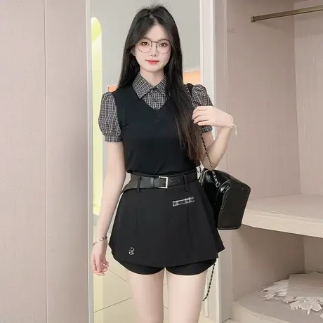 乡美媚2025新款法式复古气质百搭显瘦长袖衬衫女设计感小众上衣商品大图