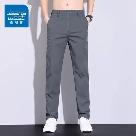 KZ真维斯直筒宽松商务休闲长裤男士西装春季春秋款2025年新款潮牌商品大图