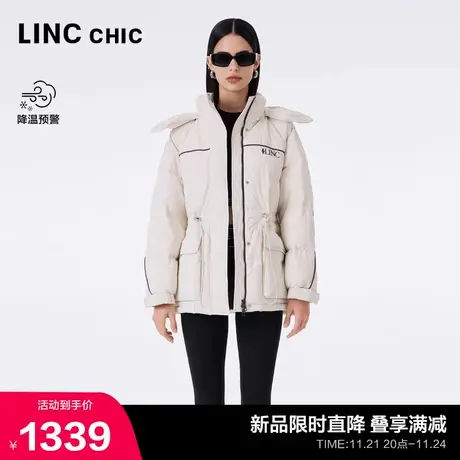 LINCCHIC金羽杰短款羽绒服女冬季2023新款都市时髦落肩收腰2205商品大图