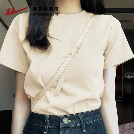 回力正肩短袖t恤女2024新款爆款夏季大码女装衣服纯棉半袖上衣Z3图片