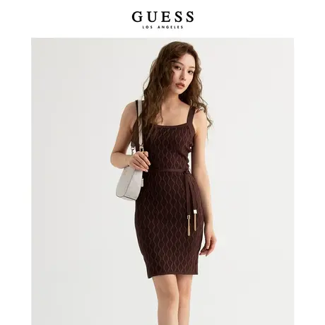 【欧阳娜娜明星同款】GUESS 23新秋女吊带针织连衣裙-W3BK06Z2XY0商品大图