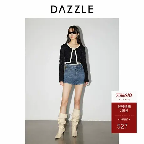 刘雯同款DAZZLE地素奥莱 牛仔裤春秋女装短裤商品大图