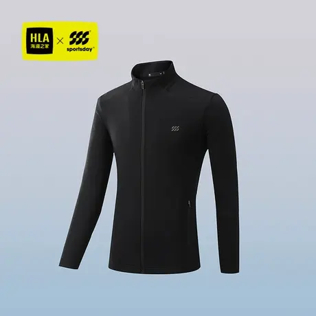 HLA/海澜之家综训运动sportsday针织外套25春秋新拉链门襟外套男商品大图