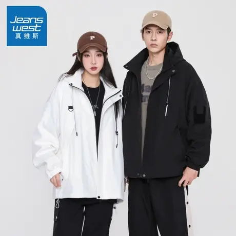 N5真维斯外套男2025秋季新款美式潮牌情侣时尚男士春秋装休闲夹克图片