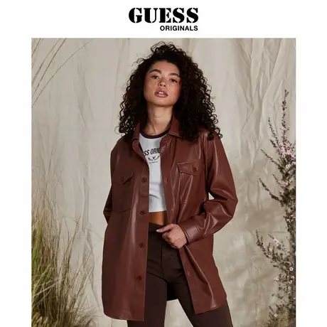 GUESSOriginals春款女士复古年代感舒适外套商品大图