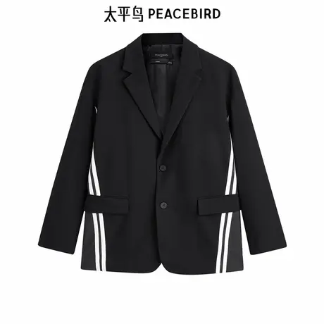 【清仓】太平鸟男装奥莱 休闲便服斯文西装精致潮流舒适男士上衣图片