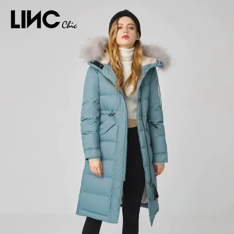 LINC金羽杰羽绒服女冬季新款中长款羽绒服冬季外套女2044471商品大图