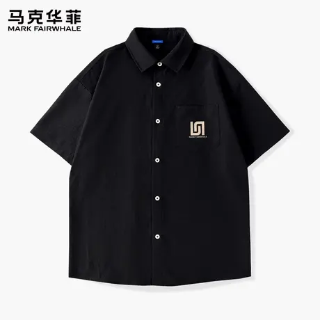 马克华菲衬衫男夏冰丝薄款男士短袖2025新款衬衣透气男款上衣潮X图片