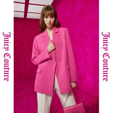 Juicy Couture橘滋2025春夏新款时髦都市亮色系通勤西装外套女商品大图