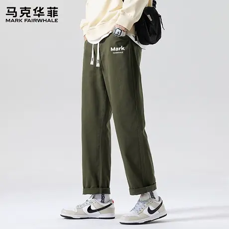 马克华菲潮牌男士夏季休闲裤2025新款美式工装纯棉长裤子男生薄X商品大图