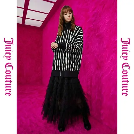 Juicy Couture橘滋春夏新款上衣女休闲百搭外套刺绣提花外套女商品大图