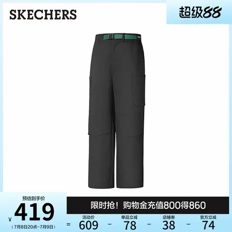 斯凯奇2025秋季新款男直筒裤时尚百搭休闲裤宽松显瘦运动裤工装裤商品大图