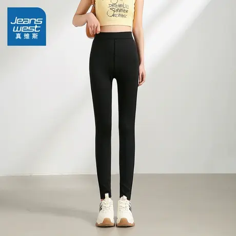YD真维斯女装2025春季新款弹力休闲裤修身显瘦直筒裤女式百搭裤子商品大图