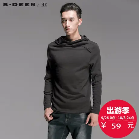 sdeerhe圣迪奥 🚢简约拼接时尚男士卫衣H14470251图片