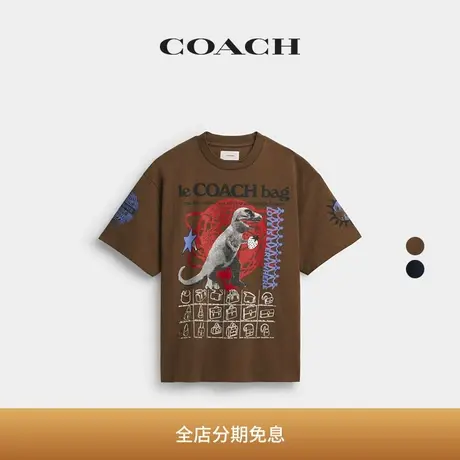 COACH/蔻驰男女通用装饰图案休闲T恤图片