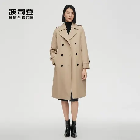 【首创波司登 风衣羽绒服】女冬中长款风衣收腰外套羽绒服商品大图